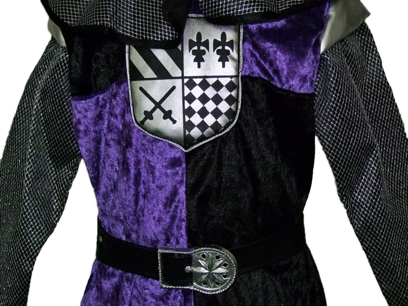 Ritter Tarik Kostüm für Kinder Schwarz Lila