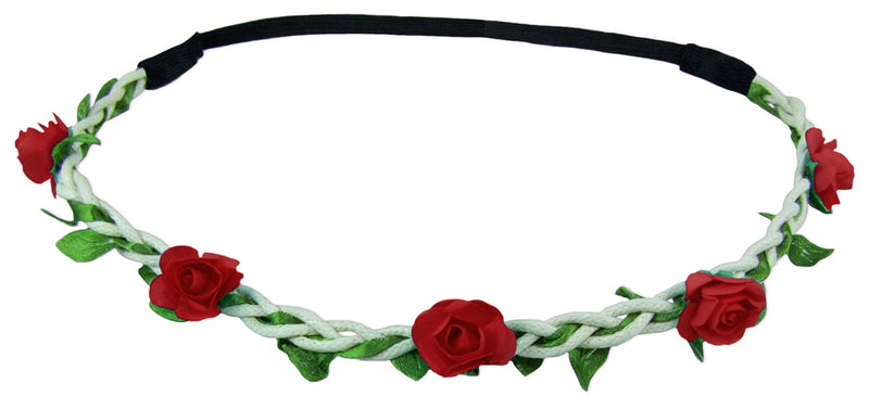 Blumen Haarband "Bella" mit kleinen Rosen | Haarschmuck Hochzeit Kommunion