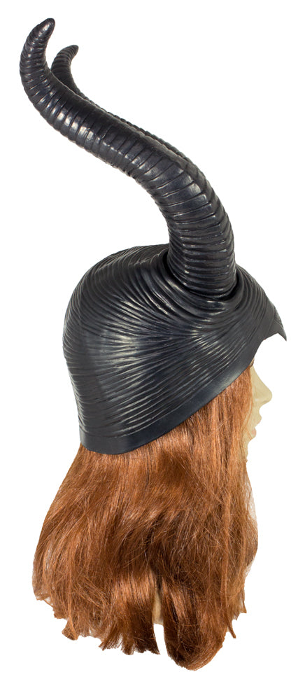 Haube mit Hörnern Dunkle Fee - Schwarz