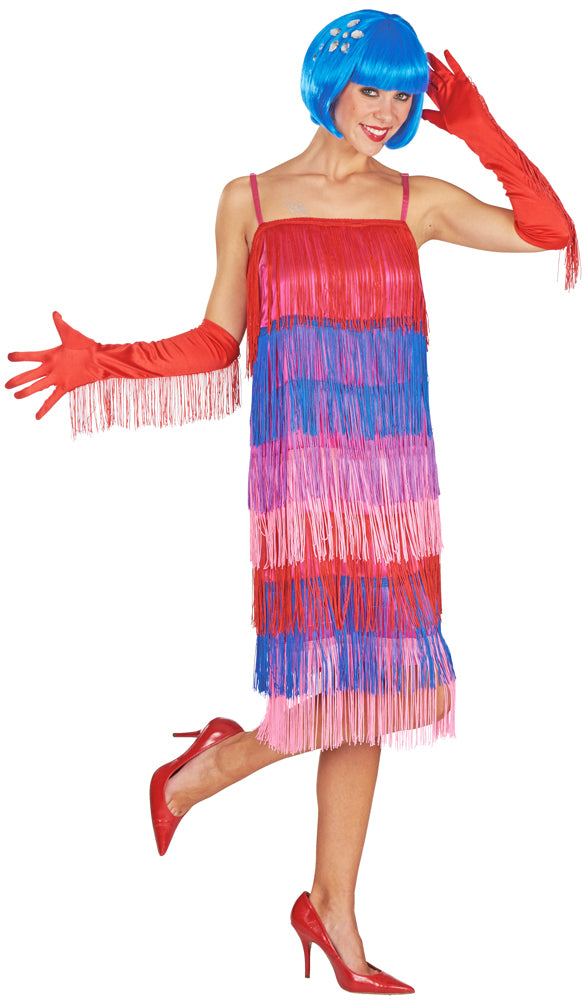Charleston Flapper Girl "Charlene" Kostüm für Damen - Bunt