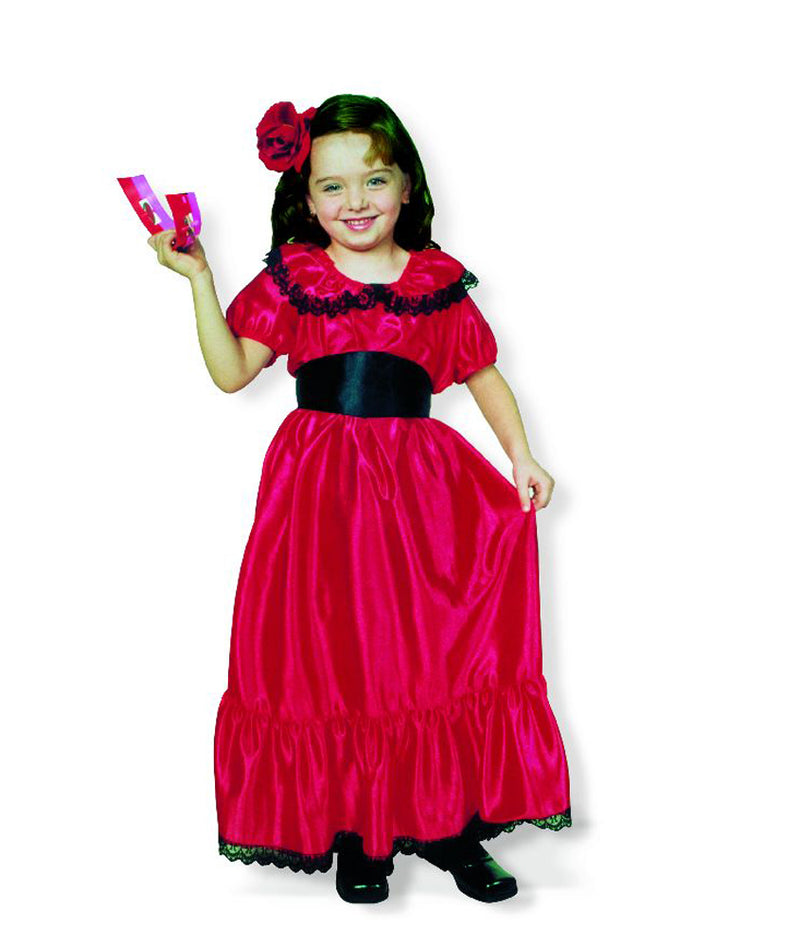 Spanierin Flamenco Tänzerin Kostüm für Mädchen Gr. 116