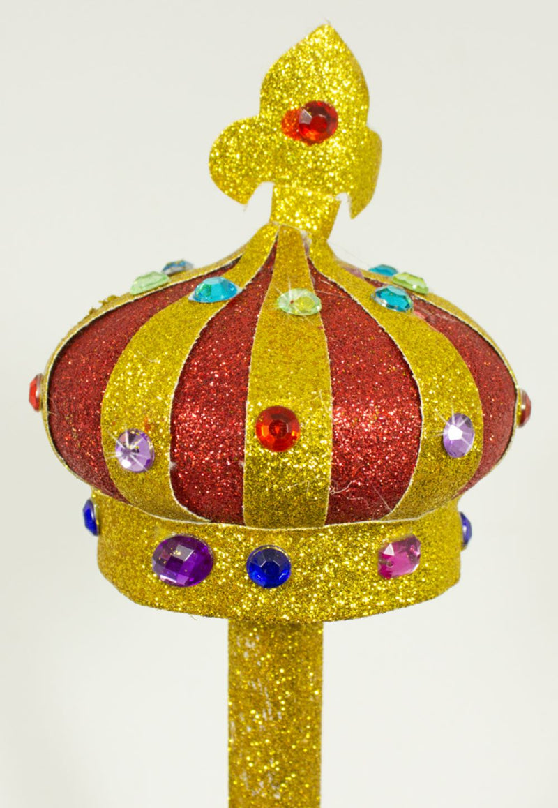 Goldenes Königszepter mit Glitter