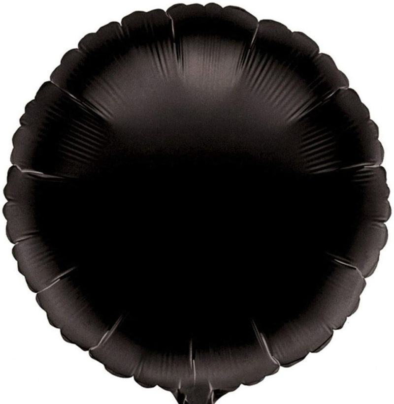 "Standard" Runder Folienballon 43 cm - Schwarz