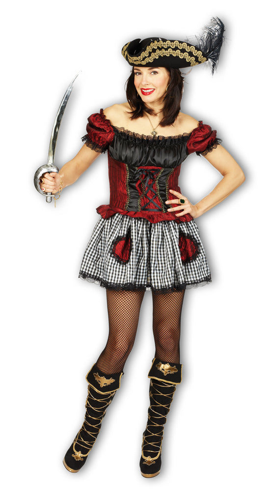 Burlesque Piratin Kleid Victoria - Sexy Piratenkostüm für Damen