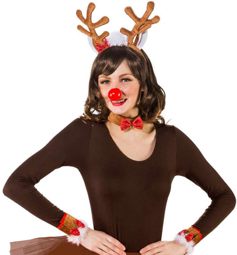 Rentier Kostüm Set 5-teilig | Tierkostüm Weihnachten
