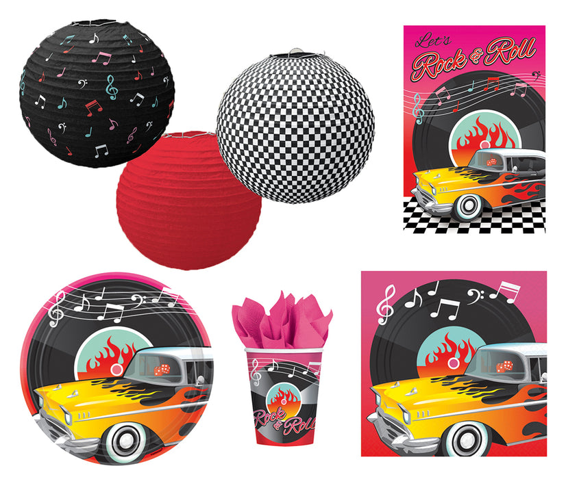 Classic 50´s Party Dekorations Artikel - 10 Buttons