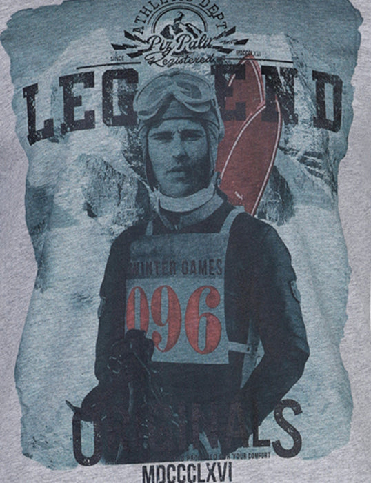 Piz Palü Herren Langarmshirt "Unterhaching" | Grau