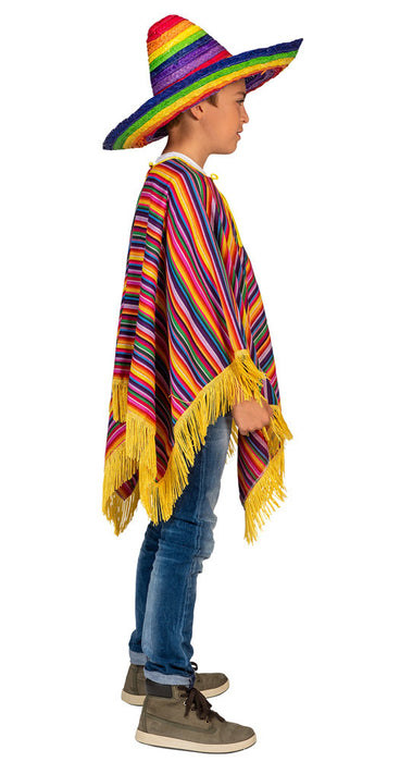 Mexikaner Poncho Tequila für Kinder - Bunt