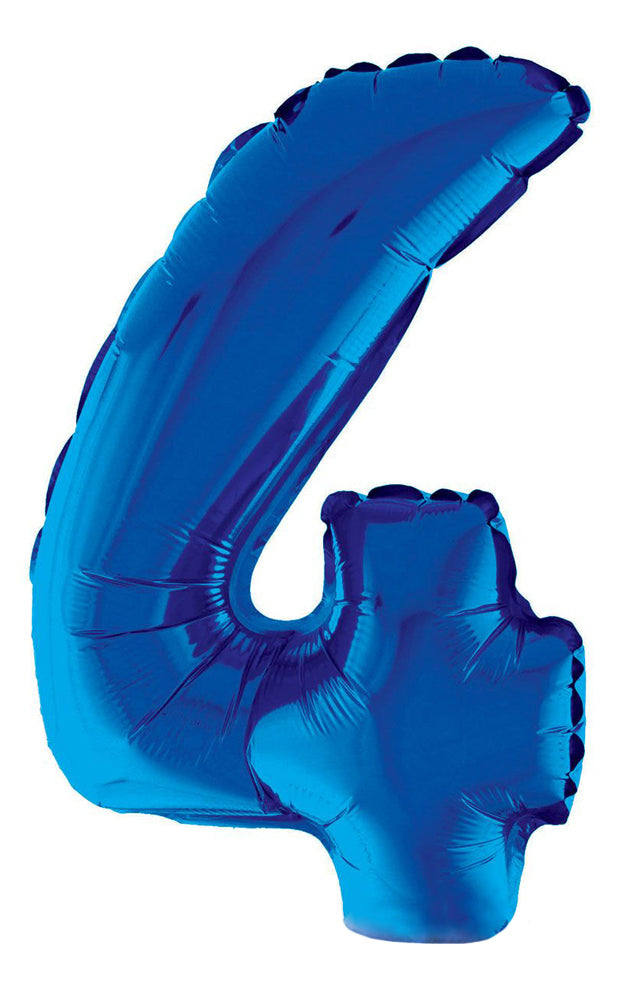 XXL Zahlen Folienballon 100 cm - Blau