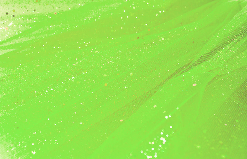 Glitzer Petticoat 40 cm - Hellgrün