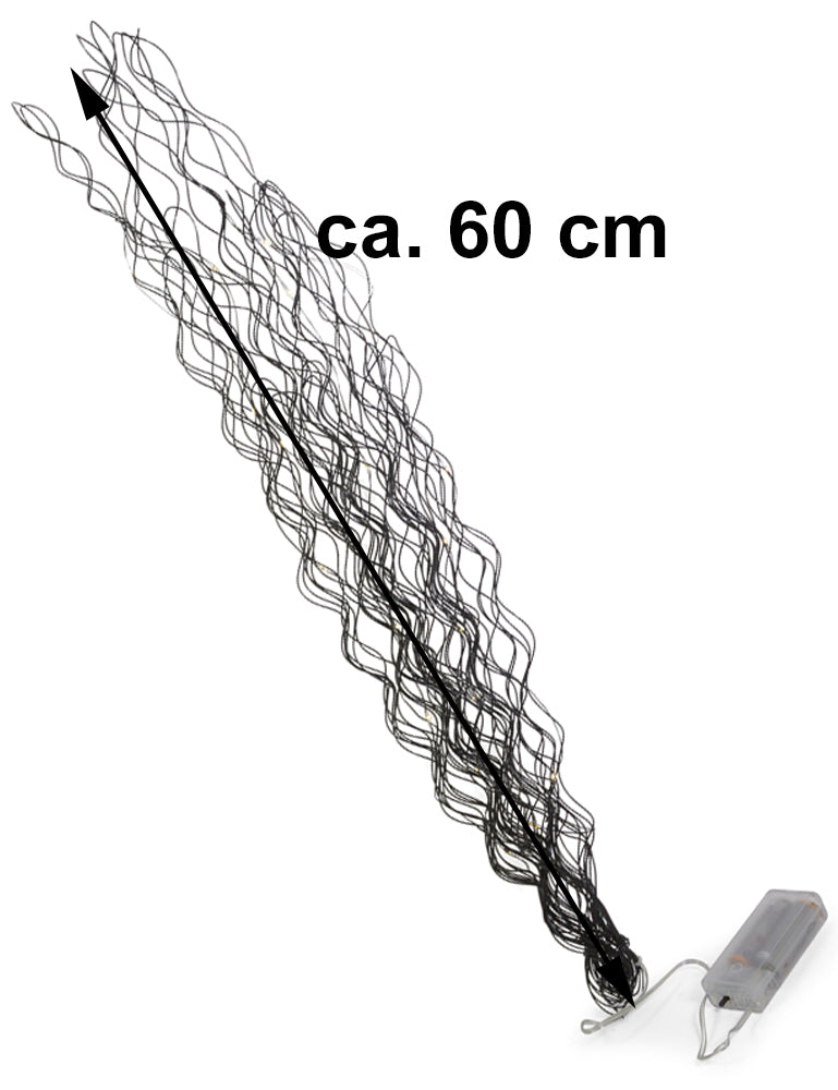 Riffelmacher LED Deko Zweige aus Metall 76018 | Schwarz