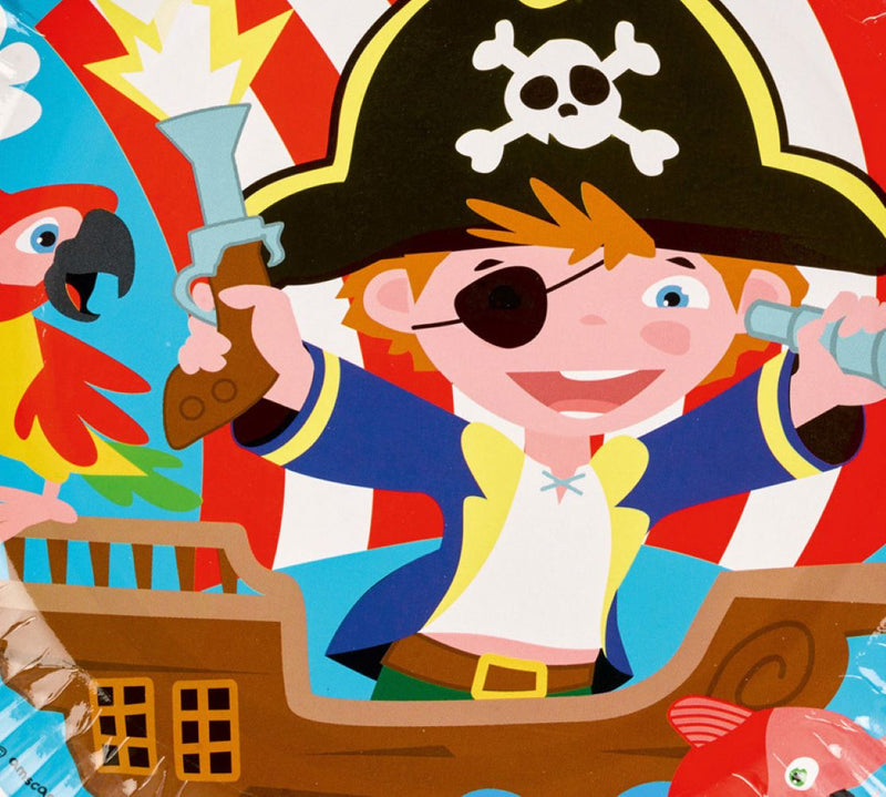 8 Teller - 22,8 cm - "Kleiner Seeräuber" - Piraten Party Dekoration