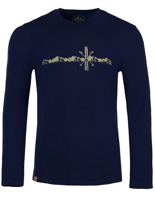 Piz Palü Herren Langarmshirt "Unterammergau" | 020030 - Marine