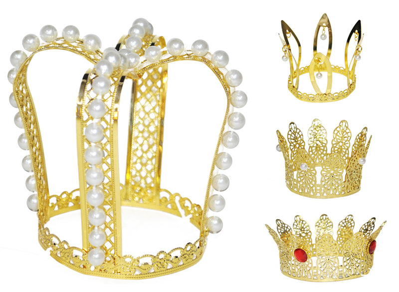 Goldene Prinzessin Krone zur Auswahl - Märchen Kostüm Königin Froschkönig