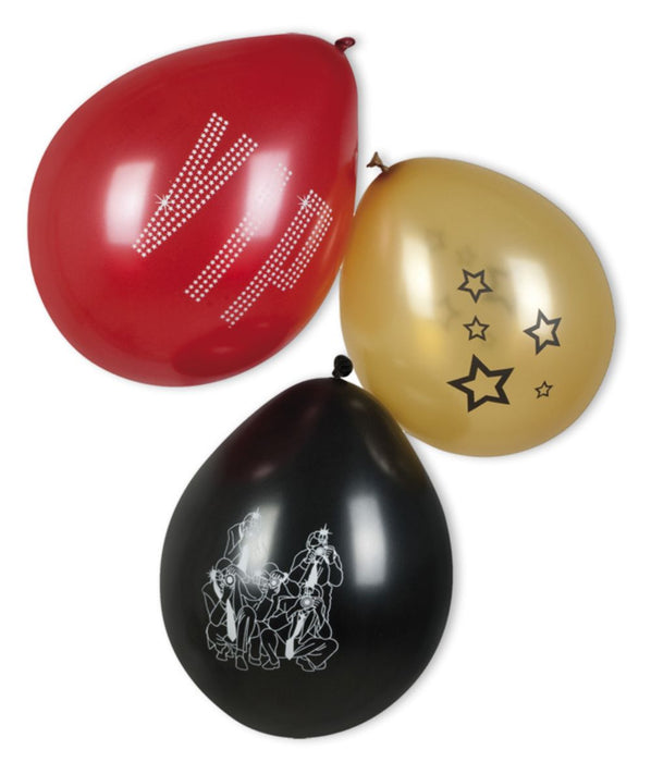 VIP Party Dekorations Artikel - Luftballons Promi Deko 6 Stck