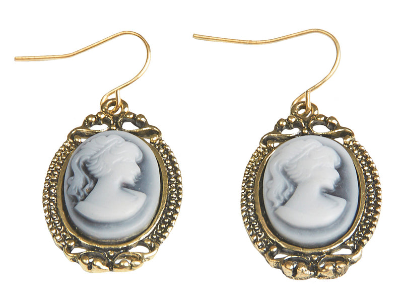 Kamee Ohrringe zum Barock Kostüm | Damen Schmuck