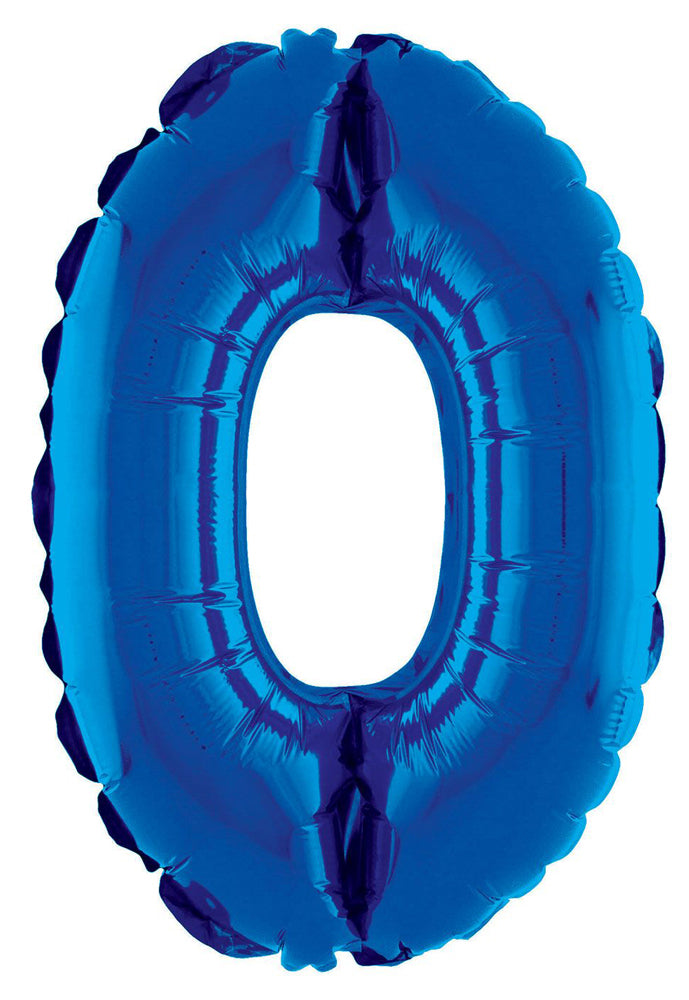 XXL Zahlen Folienballon 100 cm - Blau