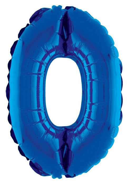 XXL Zahlen Folienballon 100 cm - Blau