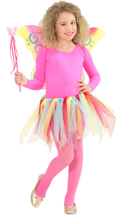 Fee Kinderkostüm "Magic Fairy" für Mädchen 3-tlg. | Mehrfarbig Gr. 110