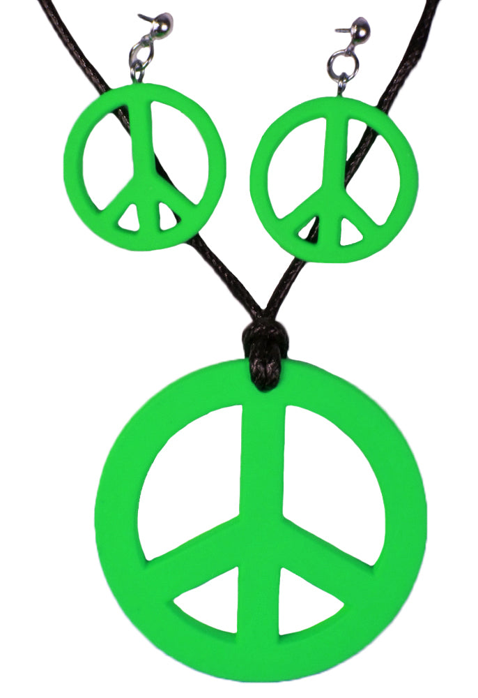 Hippie Peace Schmuck Set 3-tlg. | Grün