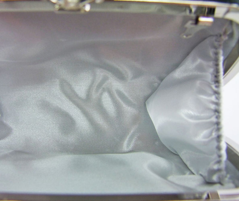 Elegante Handtasche "Mosaik" | Clutch Silber