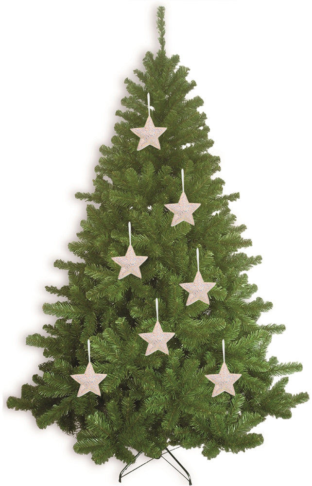 Riffelmacher Christbaumschmuck Stern 16cm weich 70117 - Utopiaglitter Rosa