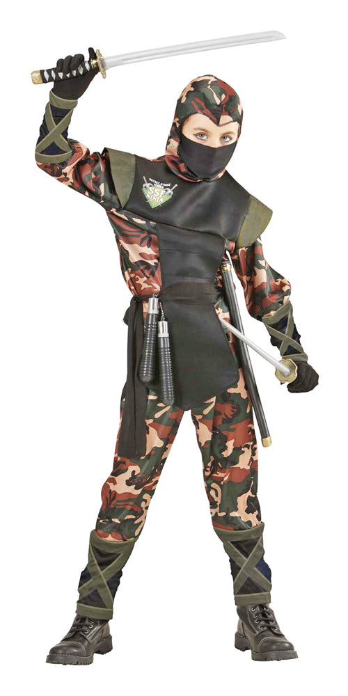 Ninja Kämpfer Kostüm Kinder