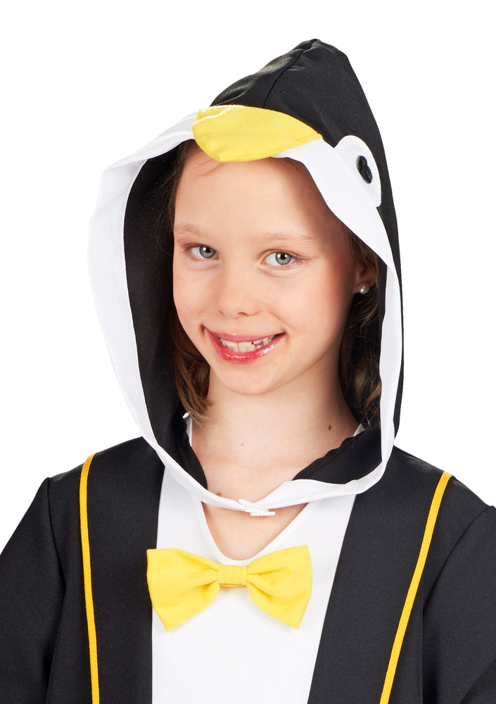 Pinguin Kostüm für Mädchen - Kleid mit Kapuze