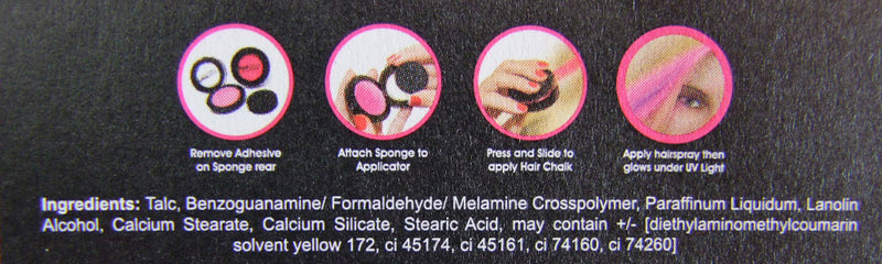 UV Neon Haarkreide Gelb