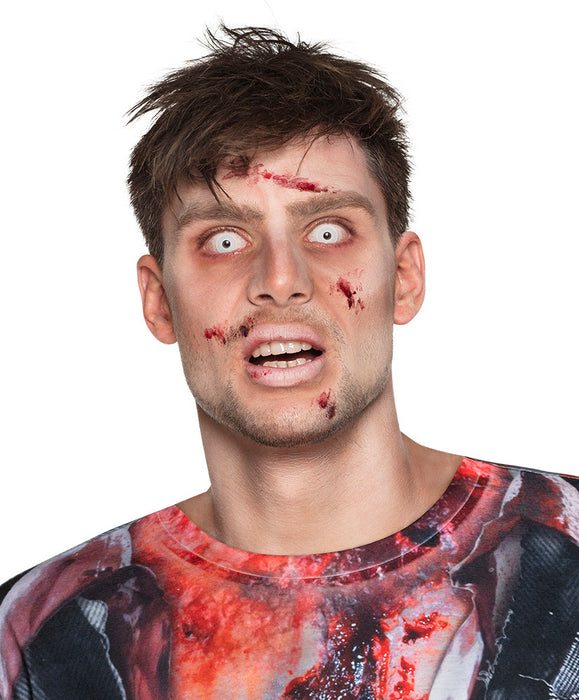 Eyecatcher Motivlinsen - farbige 3-Monats-Kontaktlinsen | m02 - White Zombie