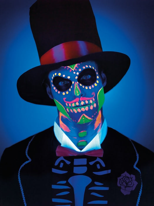Flüssiglatex Set mit Applikator 4 x 29,5 ml - Neon Day of the Dead
