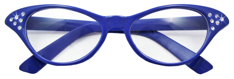 Fifties Cat Eye Brille "Diamond" | Damen Partybrille 50er Jahre Kostüm