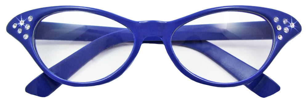 Fifties Cat Eye Brille "Diamond" | Damen Partybrille 50er Jahre Kostüm
