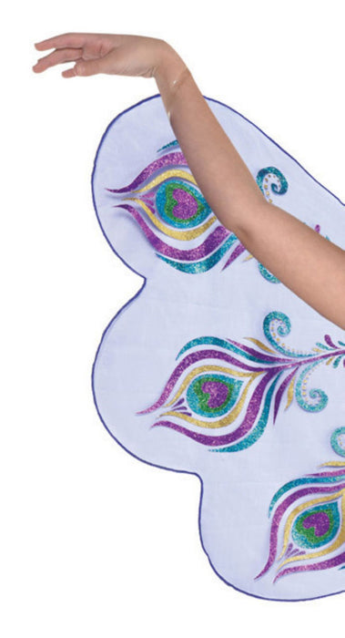 Pfauen Kostüm "Pretty Peacock" für Mädchen | Blau Lila mit Flügeln