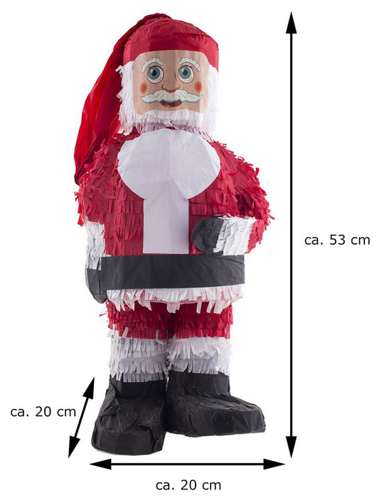 Pinata - Party Dekoration | Weihnachtsmann - 54 x 25 x 20 cm
