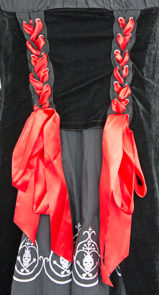 Piratin Sophia Kostüm für Damen - Kleid und Minihut