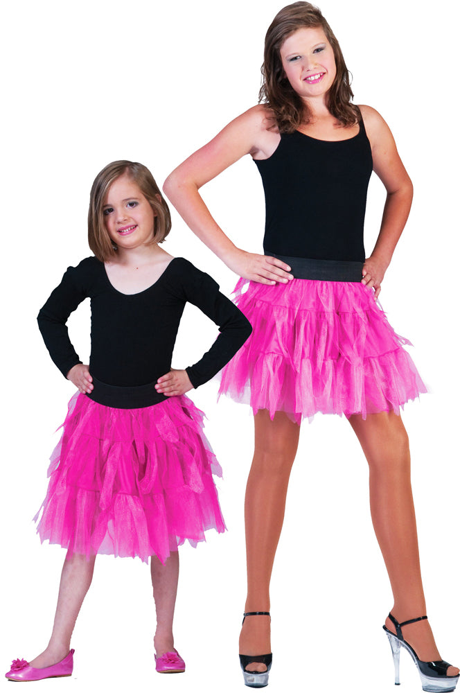 Fantasie Kostüm Petticoat Tüllrock für Mädchen - Pink