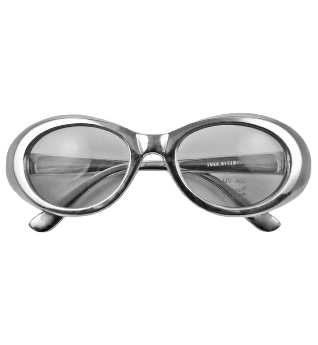 Chrom Party Brille Lilly - Silber