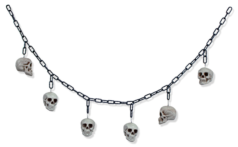XL Totenkopf Skelett Girlande - 170 cm | Halloween Party Dekoration