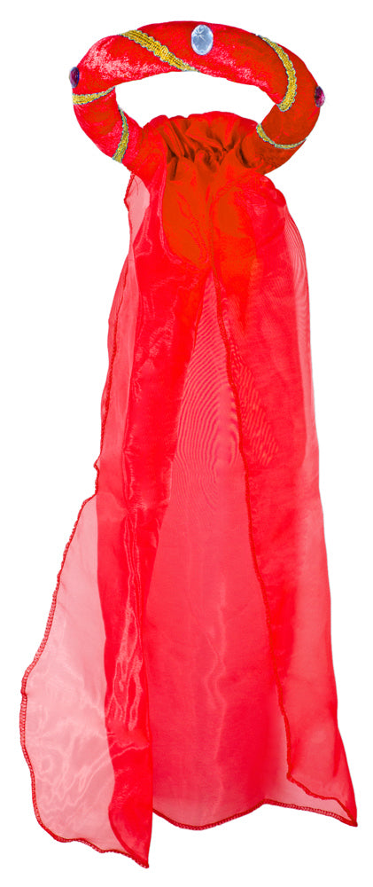 Mittelalter Haarband Rosalin für Mädchen zum Prinzessin oder Burgfräulein Kostüm - Rot