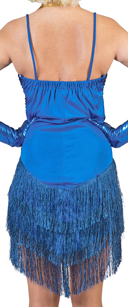 Charleston Kleid Marlene für Damen - Blau