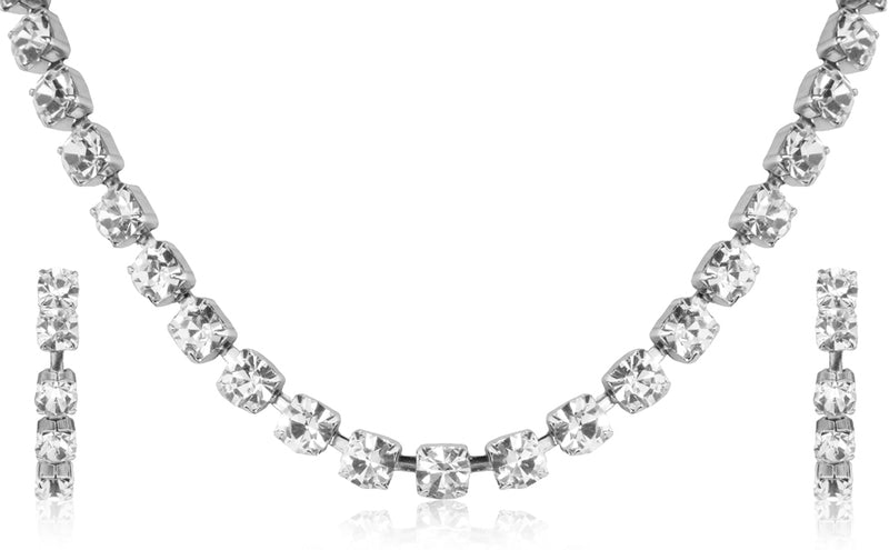 Strass Schmuckset Marlene - Kette und Ohrringe mit Premium Kristallen