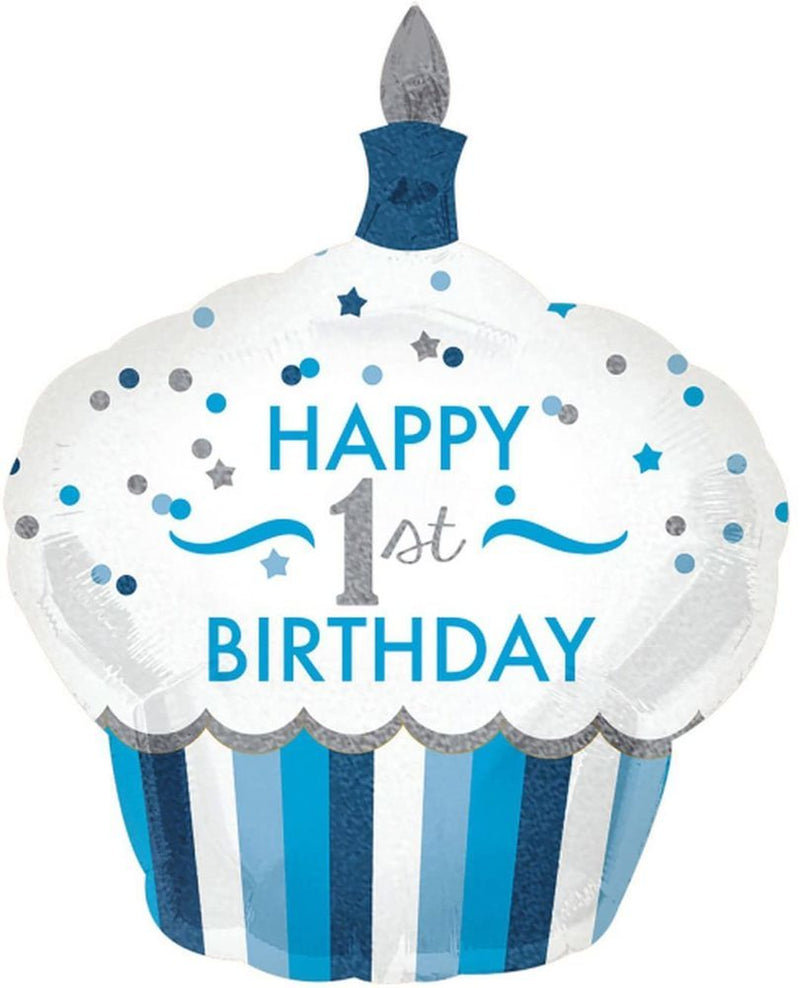 SuperShape Folienballon "1st Birthday Boy" | 73x91cm