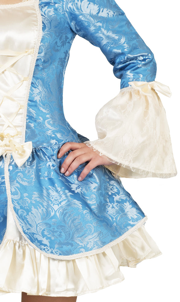 Barock Kostüm "Johanna" für Damen - Hellblau | Kurzes Kleid Rokoko Gräfin