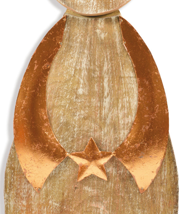 Riffelmacher Elch stehend 63x27cm 17084 - Natur Kupfer