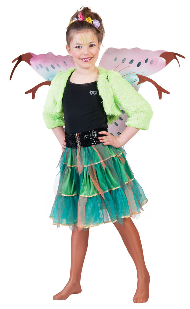 Fantasie Kostüm Petticoat Tüllrock für Mädchen - Grün Braun