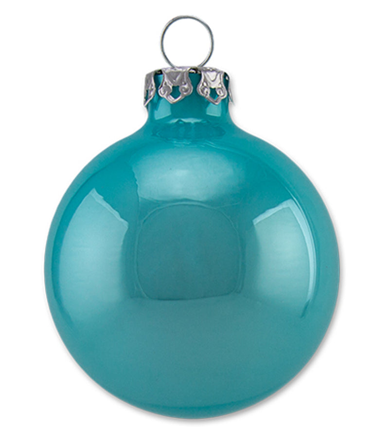 Thüringer Glasdesign Weihnachtskugel-Set 16-tlg. - Pastell mit Glitzer Dekor Lustige Schneemänner -