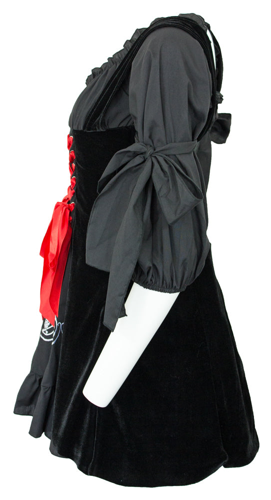 Piratin Sophia Kostüm für Damen - Kleid und Minihut