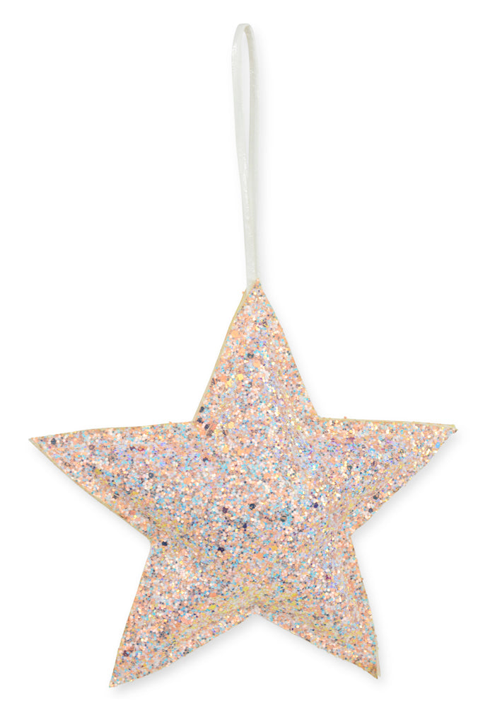 Riffelmacher Christbaumschmuck Stern 16cm weich 70117 - Utopiaglitter Rosa