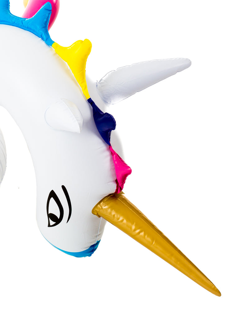 XXL Schwimmtier Regenbogen Einhorn  250 x 200 x 120 cm